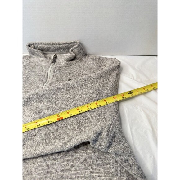 Woolrich Sweater Gray Mock Quarter Zip Pullover Outdoors Men Size M Casual - Picture 5 of 8